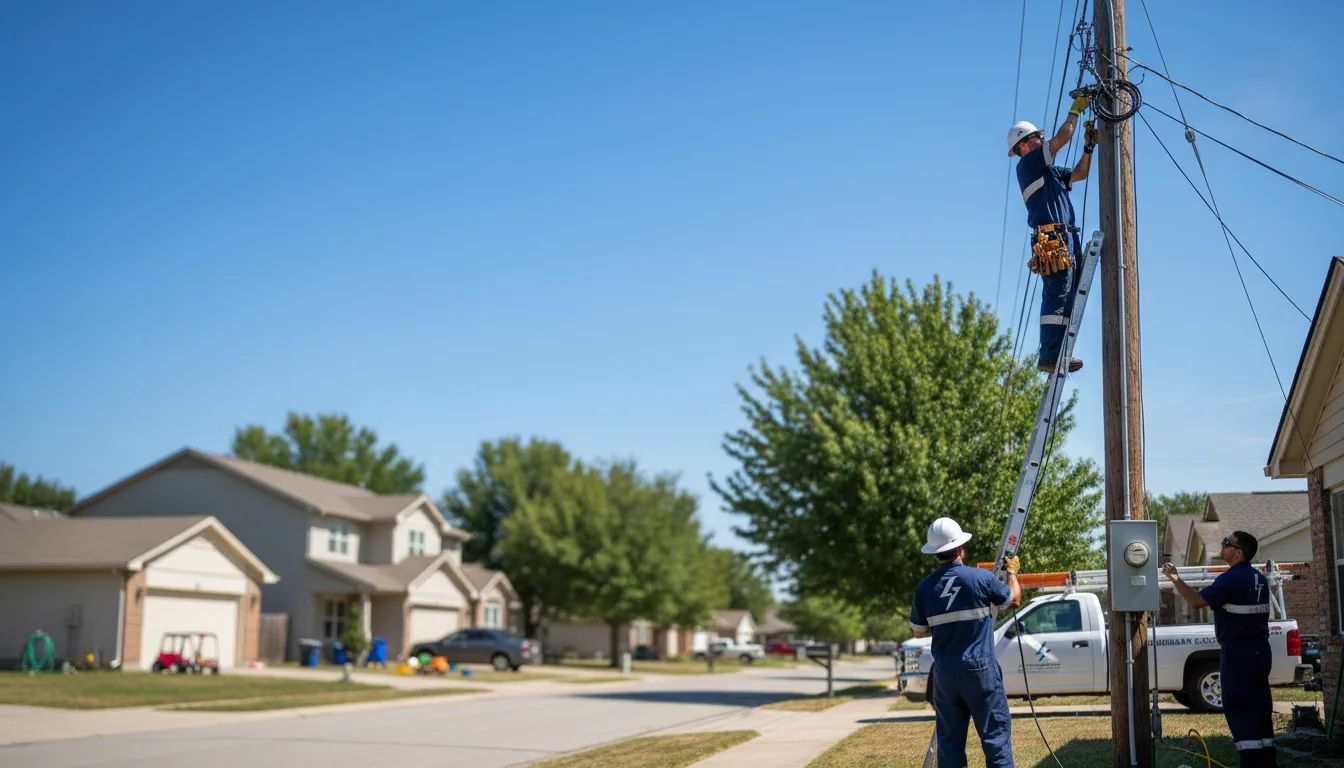 Residential electrician providing installation services in Lanham, MD